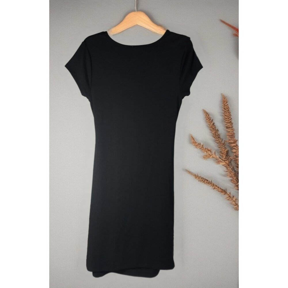 Little Black Dress Magaschoni Collection Scoop Neck Waist Sheath - Picture 2 of 9